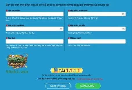 ĐĂNG KÝ 99OK1 Casino Việt Nam